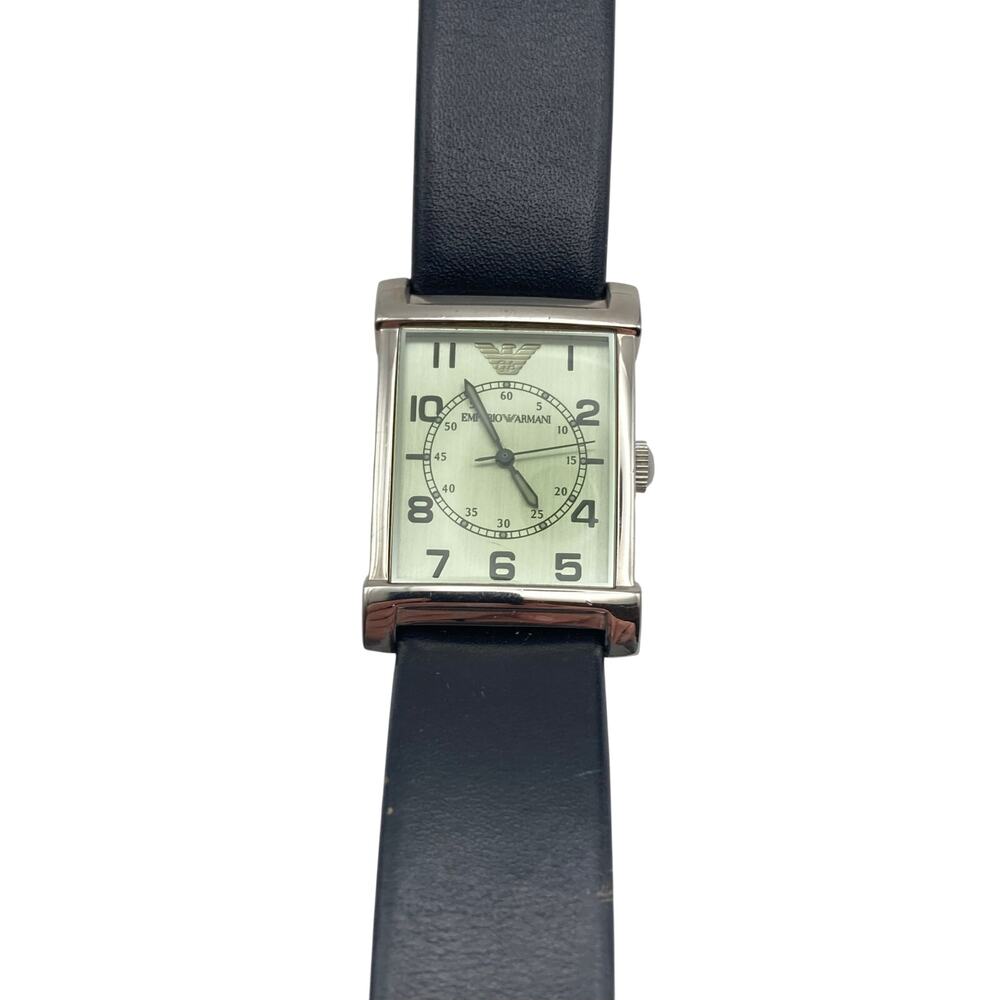 Emporio Armani AR-0211 Men's Military Tank Style Watch 26mm - New Battery WR - Picture 4 of 12